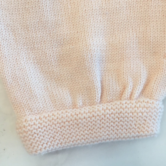 Mafrat Girls Knit Baby Pink Jogger Pant-Size 12 Months - Picture 2 of 3